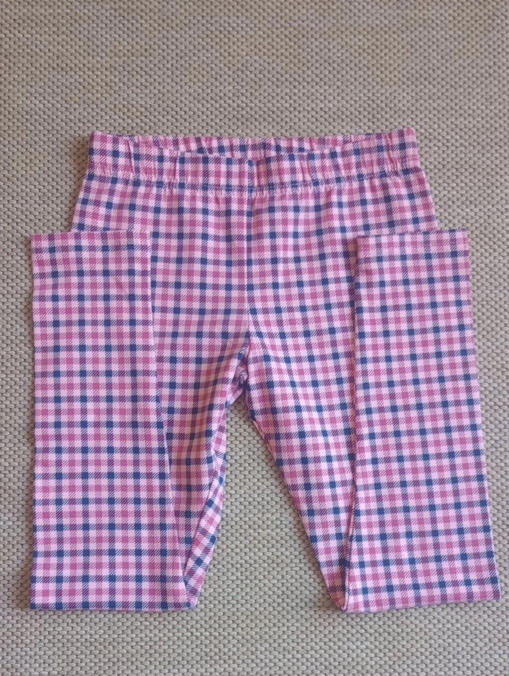 Oshkosh B'gosh Girls Pink Plaid Stretch Leggings